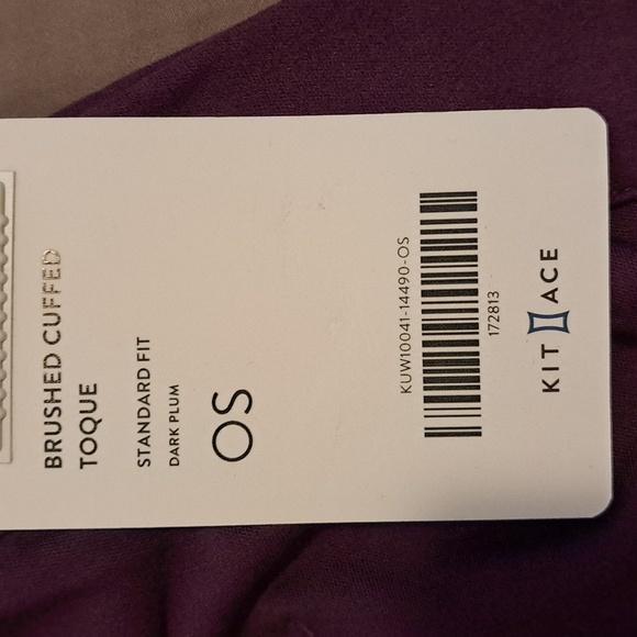 🇨🇦 Kit and Ace Brushed Cuffed Toque in Dark Plum, ✨️NWT✨️ O/S - Picture 6 of 7